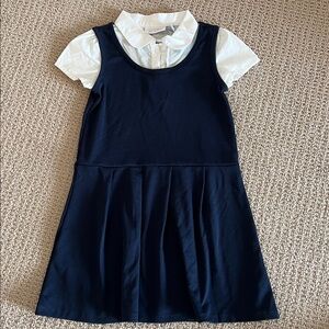 The Children's Place White Collared Shirt Dress